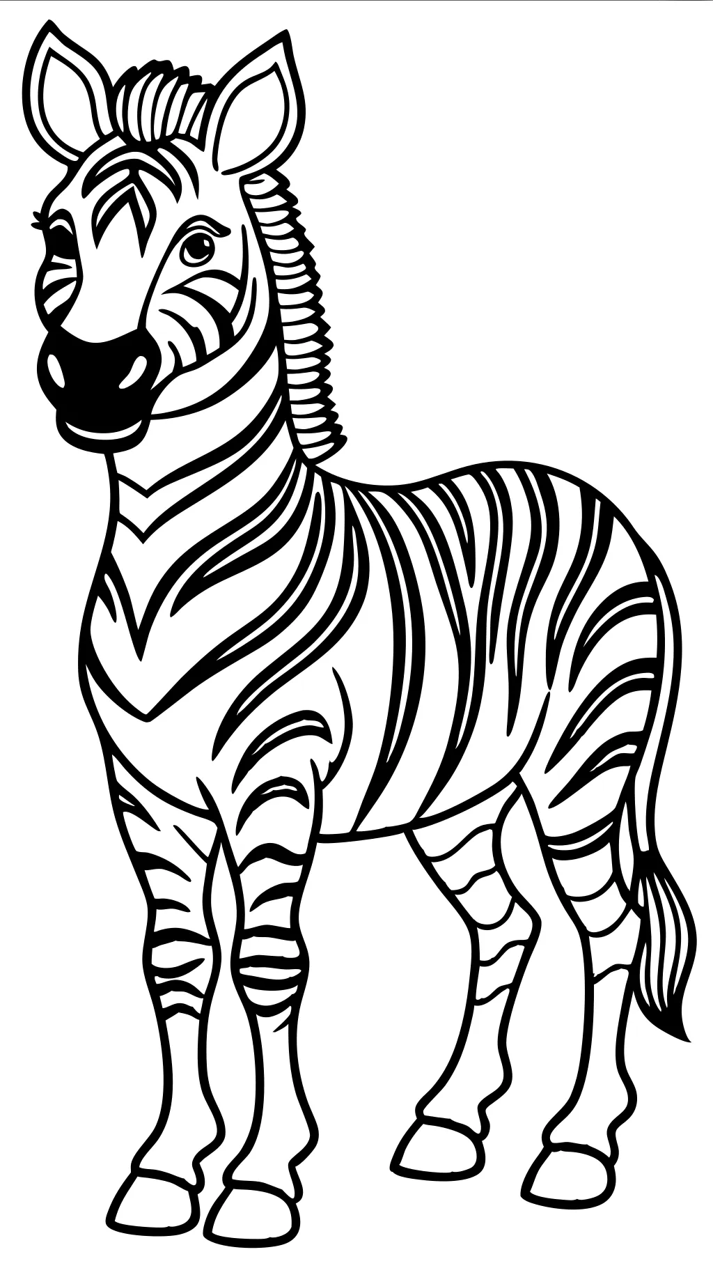 zebra color pages